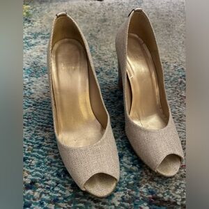Preloved Stuart Weitzman peep toe wedge, size 7